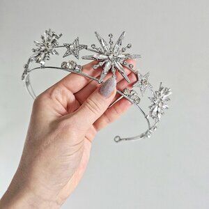 Crystal Tiara Crowns For Women Girls Princess Elegant Crown